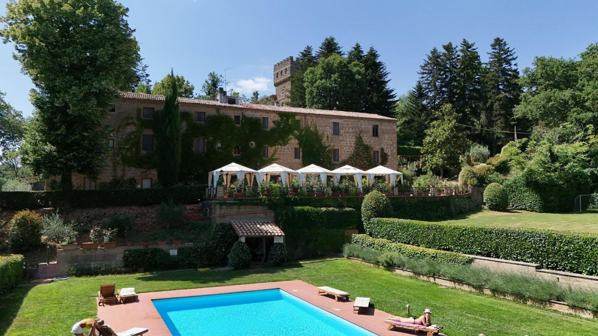 그로테 디 카스트로 Castello Santa Cristina 빌라 외부 사진