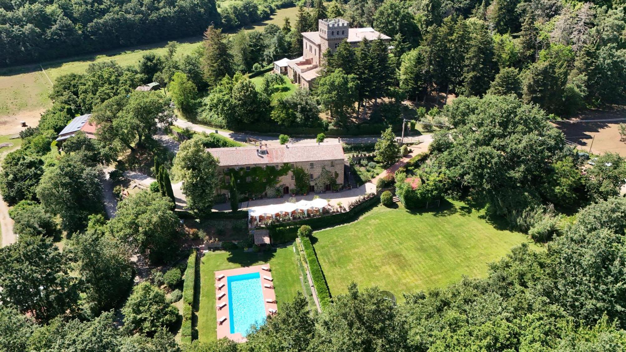 그로테 디 카스트로 Castello Santa Cristina 빌라 외부 사진