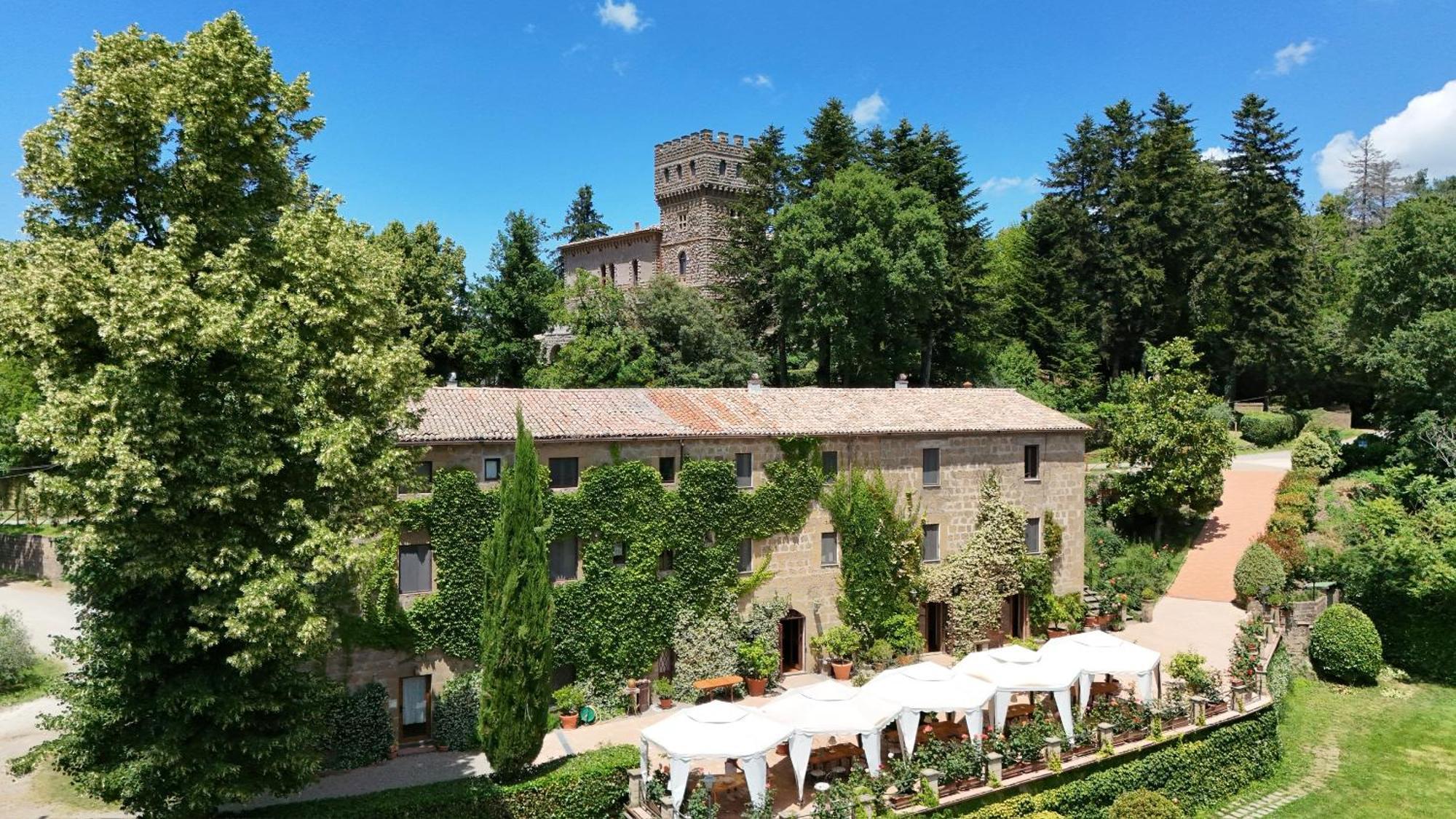 그로테 디 카스트로 Castello Santa Cristina 빌라 외부 사진